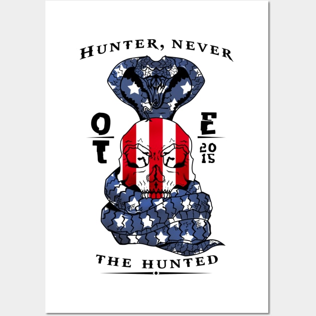 OTE skull and snake Merica edition Wall Art by OwnTheElementsClothing